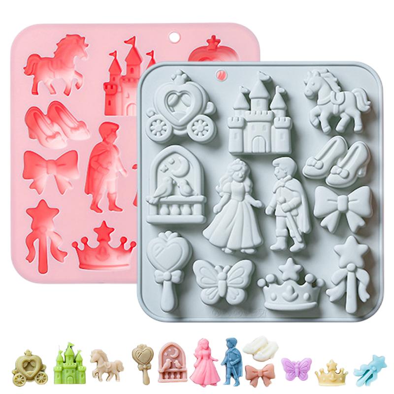3D Printing With Silicone - 12 Cavity Prince, Princess Silicone Mold