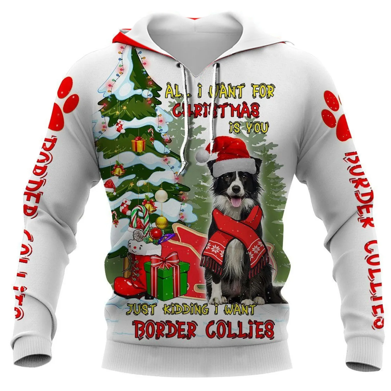 3D Printing Xmas - HX Border Collie Hoodies Animals Rottweiler
