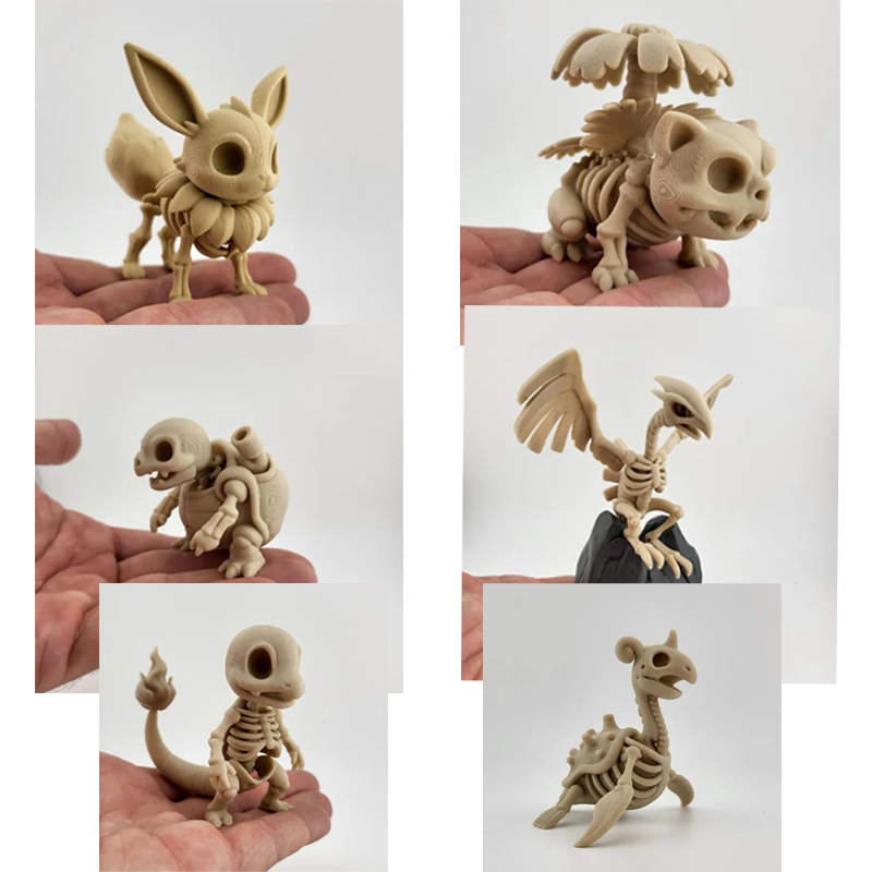 3D Printing Yourself - Pokémon Fossil Bone Model Eevee Charmander