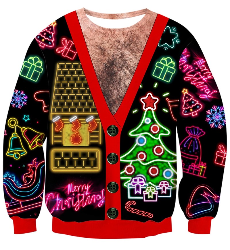 3D Printing Xmas - Mens Ugly Christmas Sweater 3D Funny