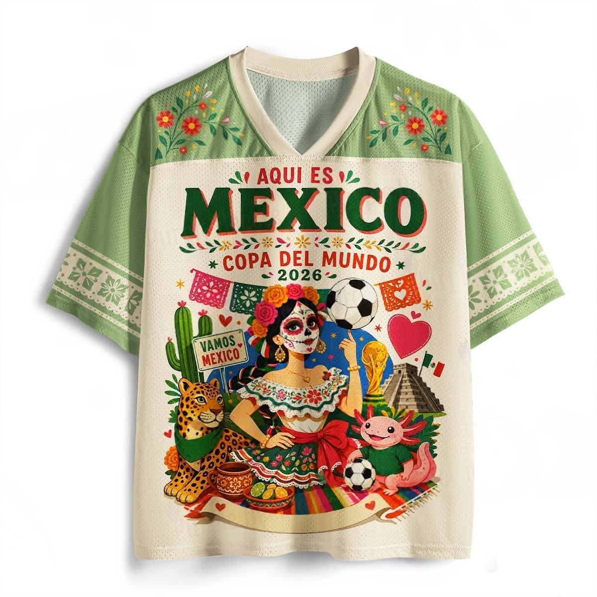 3D Printing Service - Retro Mexican Folk Style Football Baseball