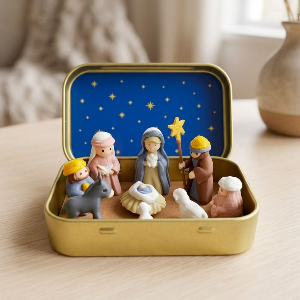 3D Printing Xmas - Metal Tin Box Mini Christmas Trough