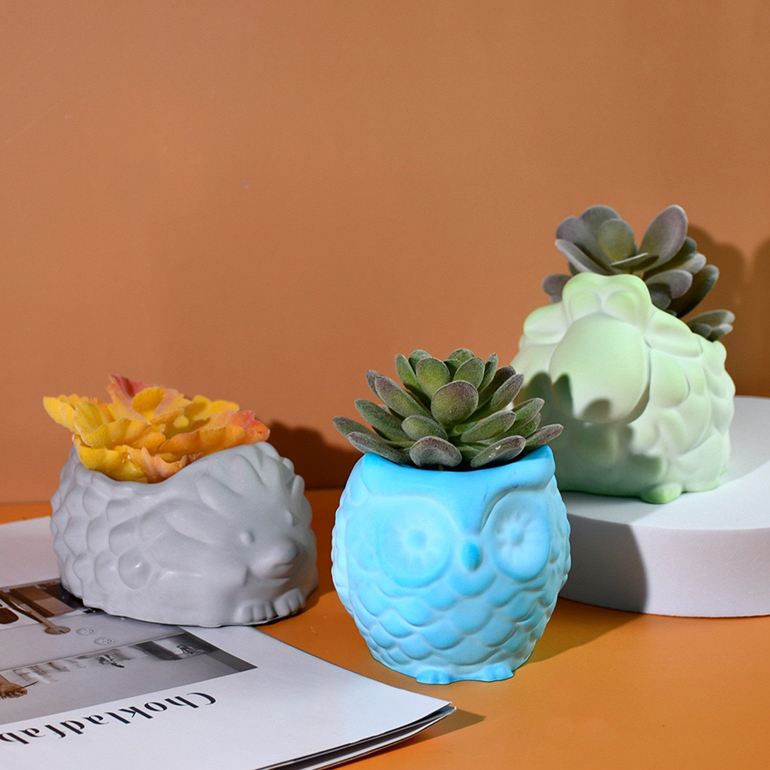 3D Animal Flower Pot Silicone  - 3D Printing Vase recension och pris