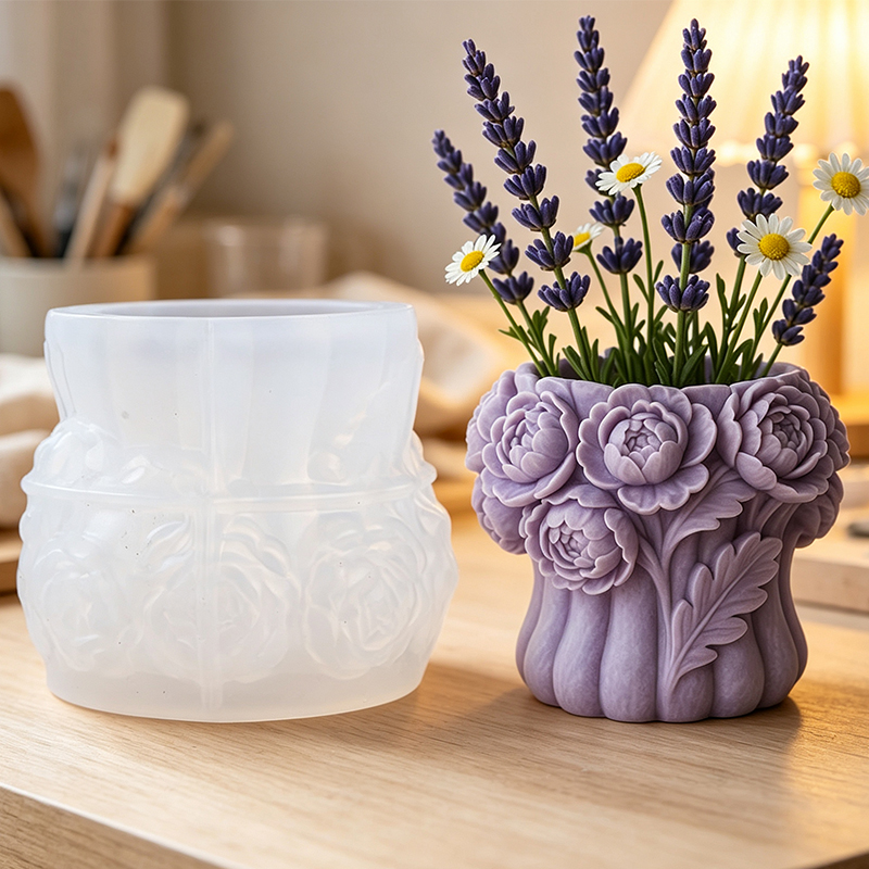 3D Rose Flower Vase Silicone M - 3D Printing Vase recension och pris