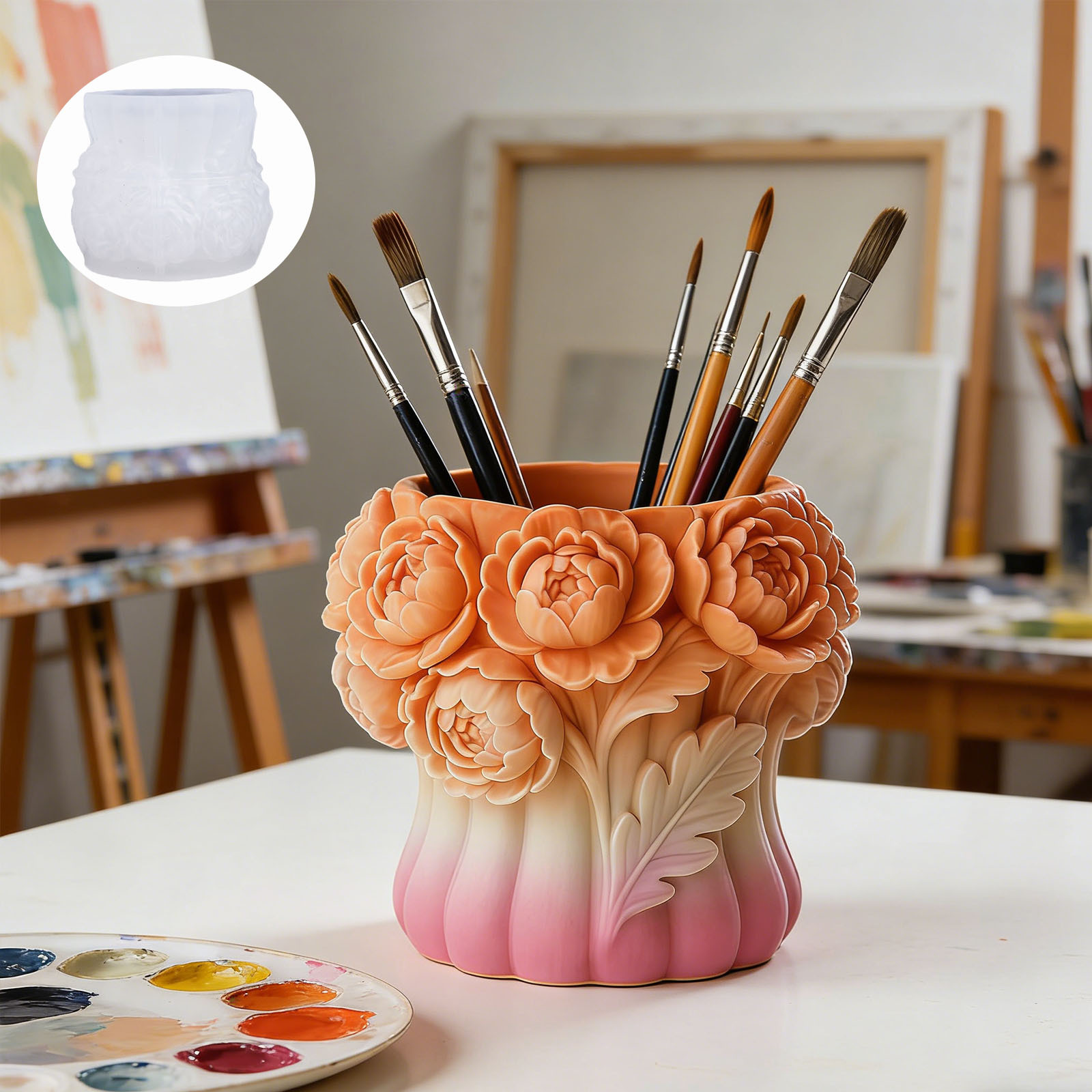 3D Rose Flower Vase Silicone M - 3D Printing Vase recension och pris