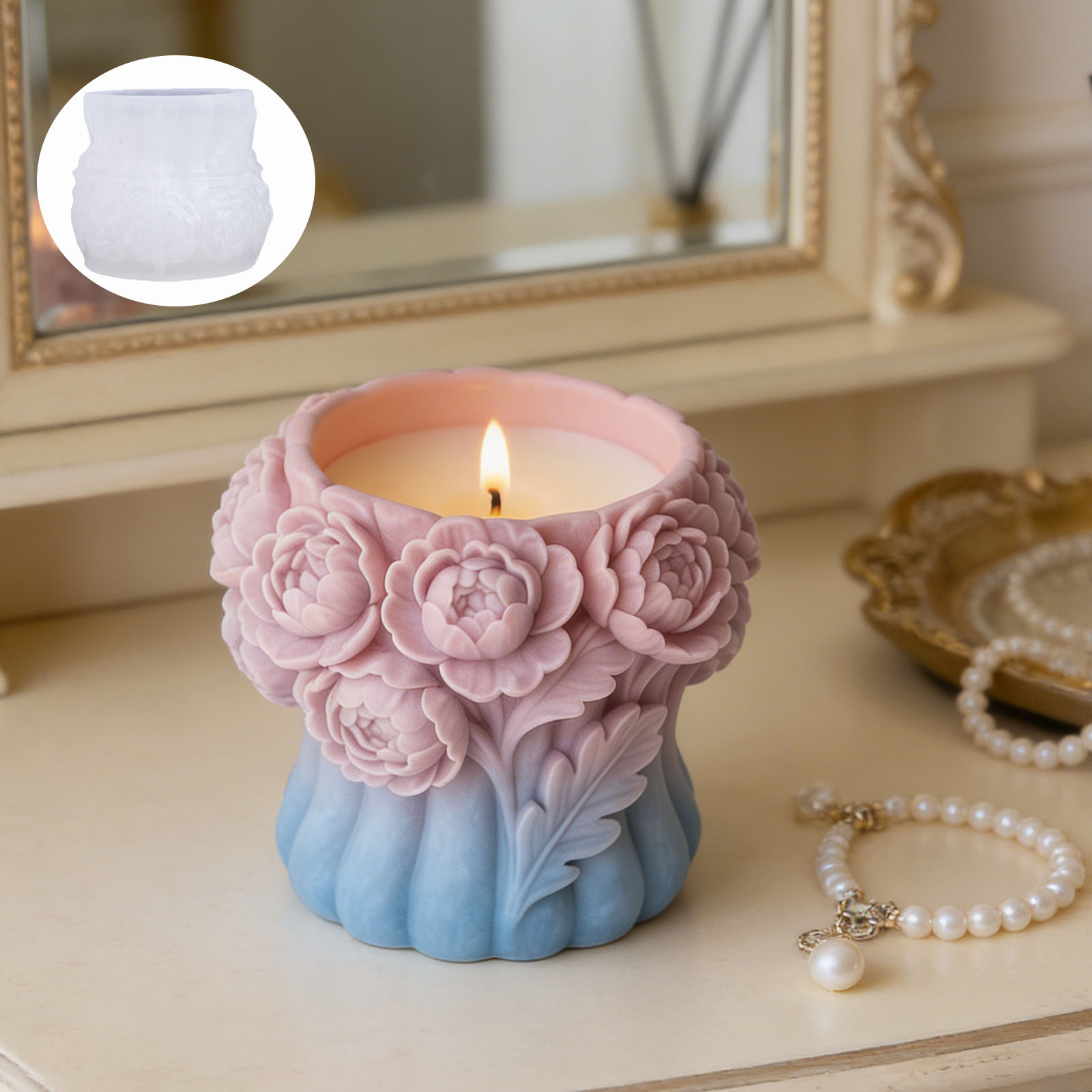 3D Rose Flower Vase Silicone M - 3D Printing Vase recension och pris