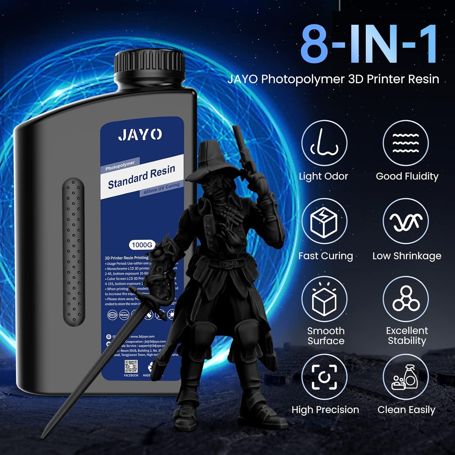JAYO Standard /ABS-Like/ Water - 3D Printing Uv Resin recension och pris