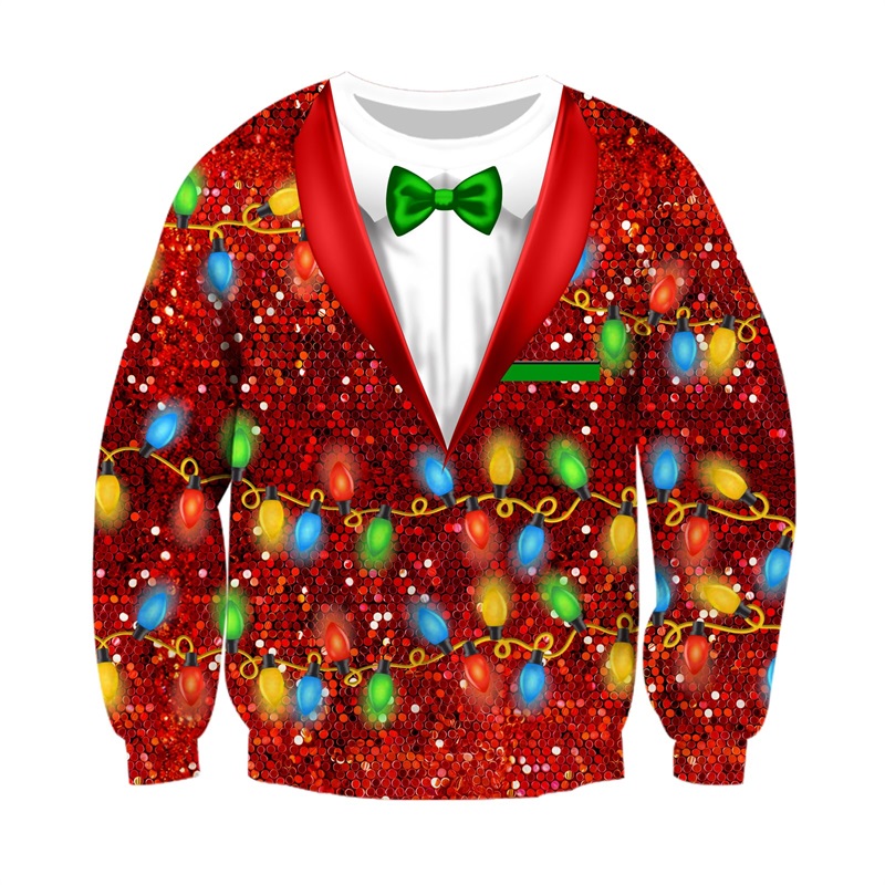 Ugly Christmas Sweaters Men No - 3D Printing Xmas recension och pris