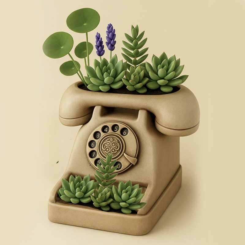 3D Vintage Rotary Telephone Su - 3D Printing Vase recension och pris