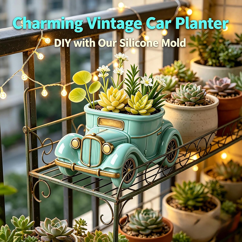 3D Vintage Bus Car Succulent P - 3D Printing Vase recension och pris