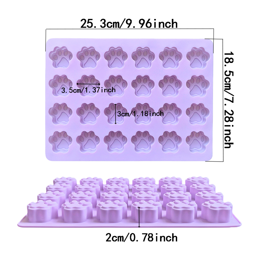 1pc 24 hole cat paw shaped cho - 3D Printing With Silicone recension och pris