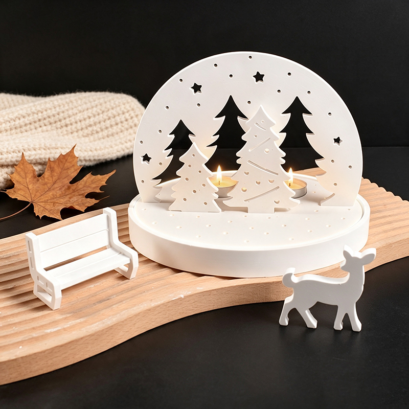 Christmas Elk Tealight Candle  - 3D Printing With Silicone recension och pris