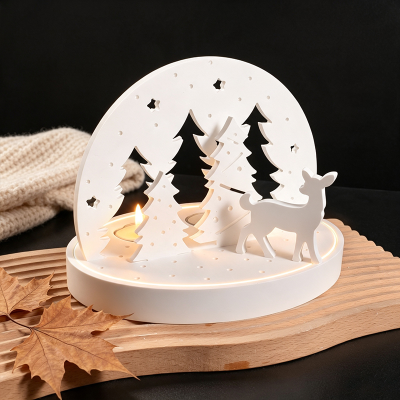 Christmas Elk Tealight Candle  - 3D Printing With Silicone recension och pris