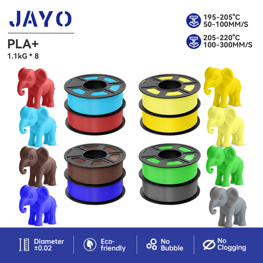 JAYO 8Rolls pla plus 3D Printe - 3D Printing Warehouse recension och pris
