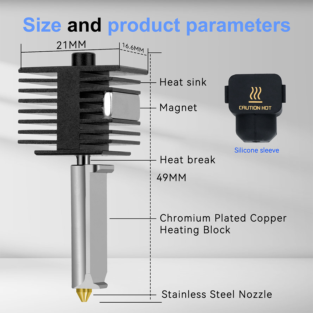 Hotend Kit For Bambu Lab A1/A1 - 3D Printing Gold recension och pris
