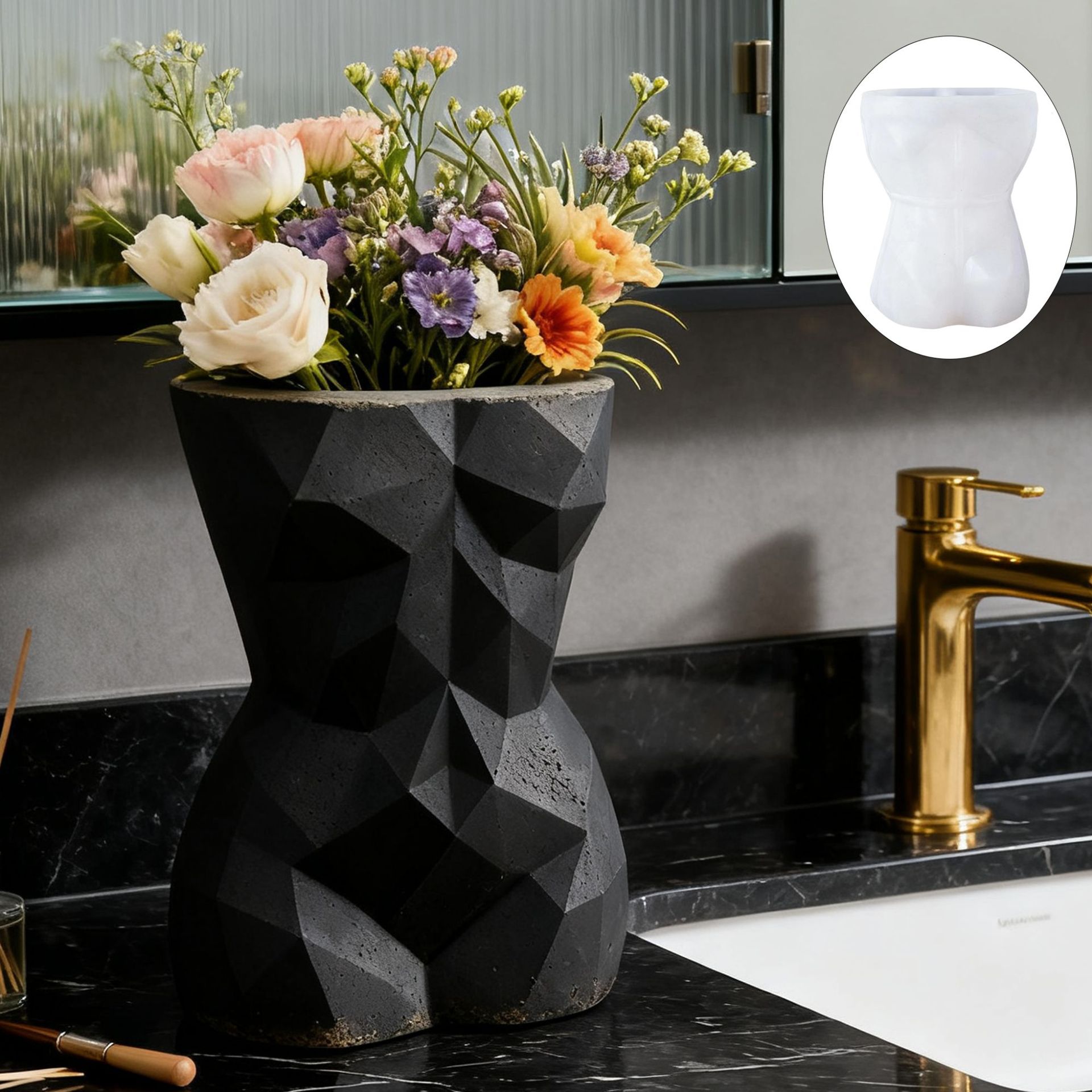 3D Geometric Female Body Flowe - 3D Printing Vase recension och pris