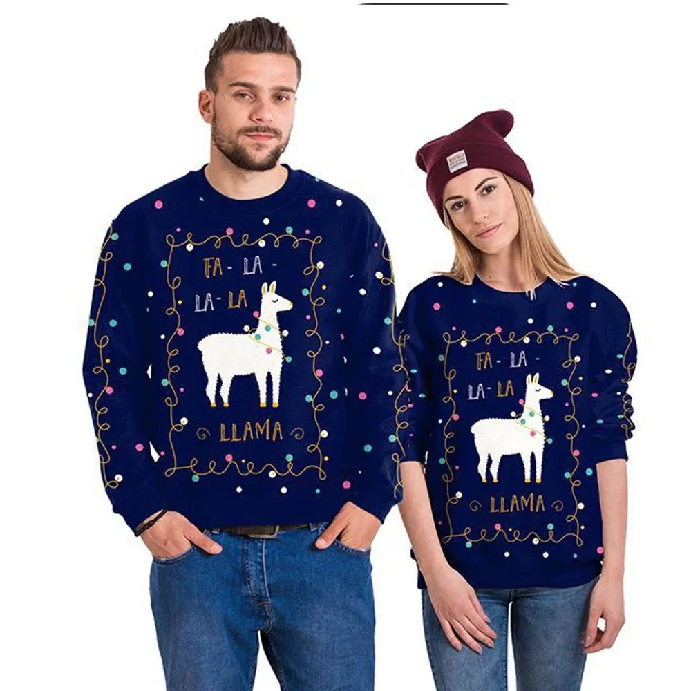 Men Women Llama Ugly Christmas - 3D Printing Xmas recension och pris