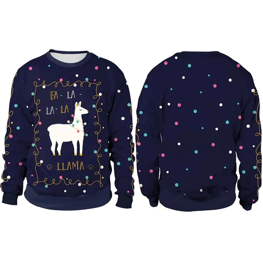 Men Women Llama Ugly Christmas - 3D Printing Xmas recension och pris