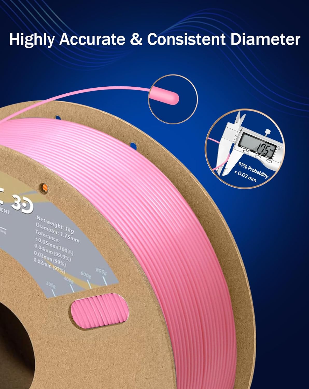 TPU pink  3D Printer Filament  - Pla Filament 1.75Mm recension och pris