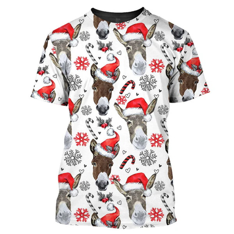 New 3D Xmas Animals Funny T Sh - 3D Printing Xmas recension och pris