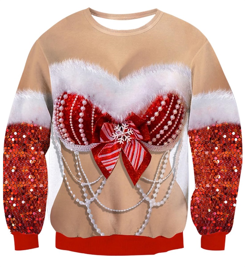 Mens Ugly Christmas Sweater 3D - 3D Printing Xmas recension och pris