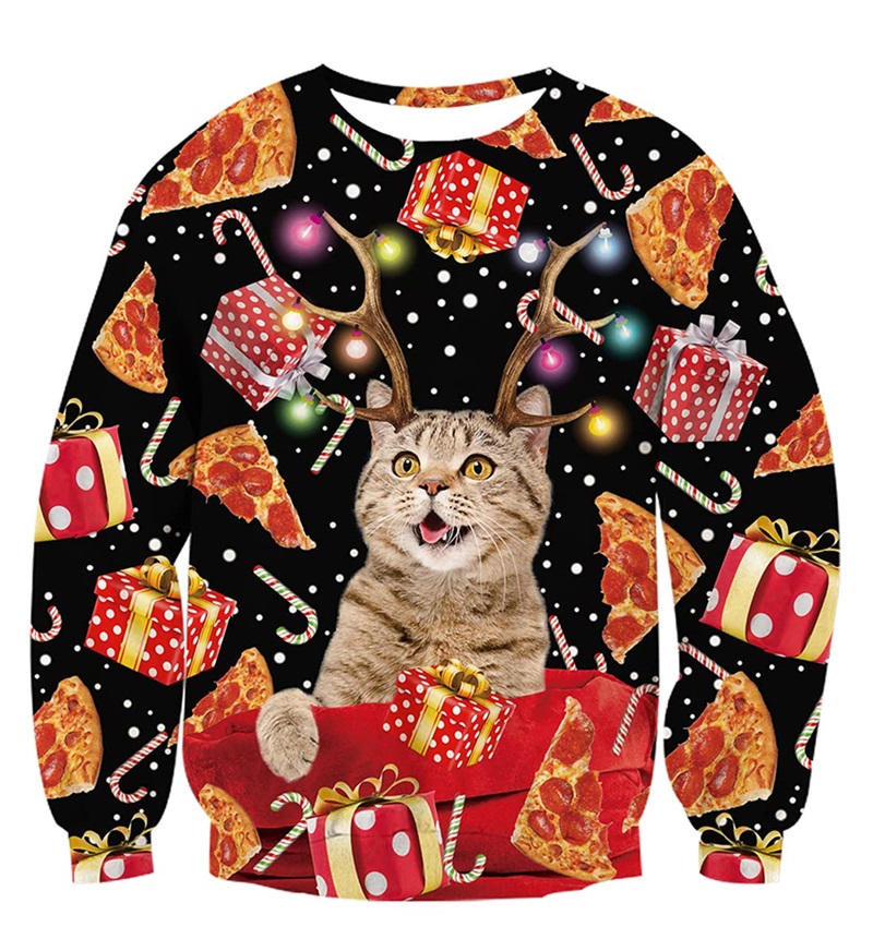 Mens Ugly Christmas Sweater 3D - 3D Printing Xmas recension och pris