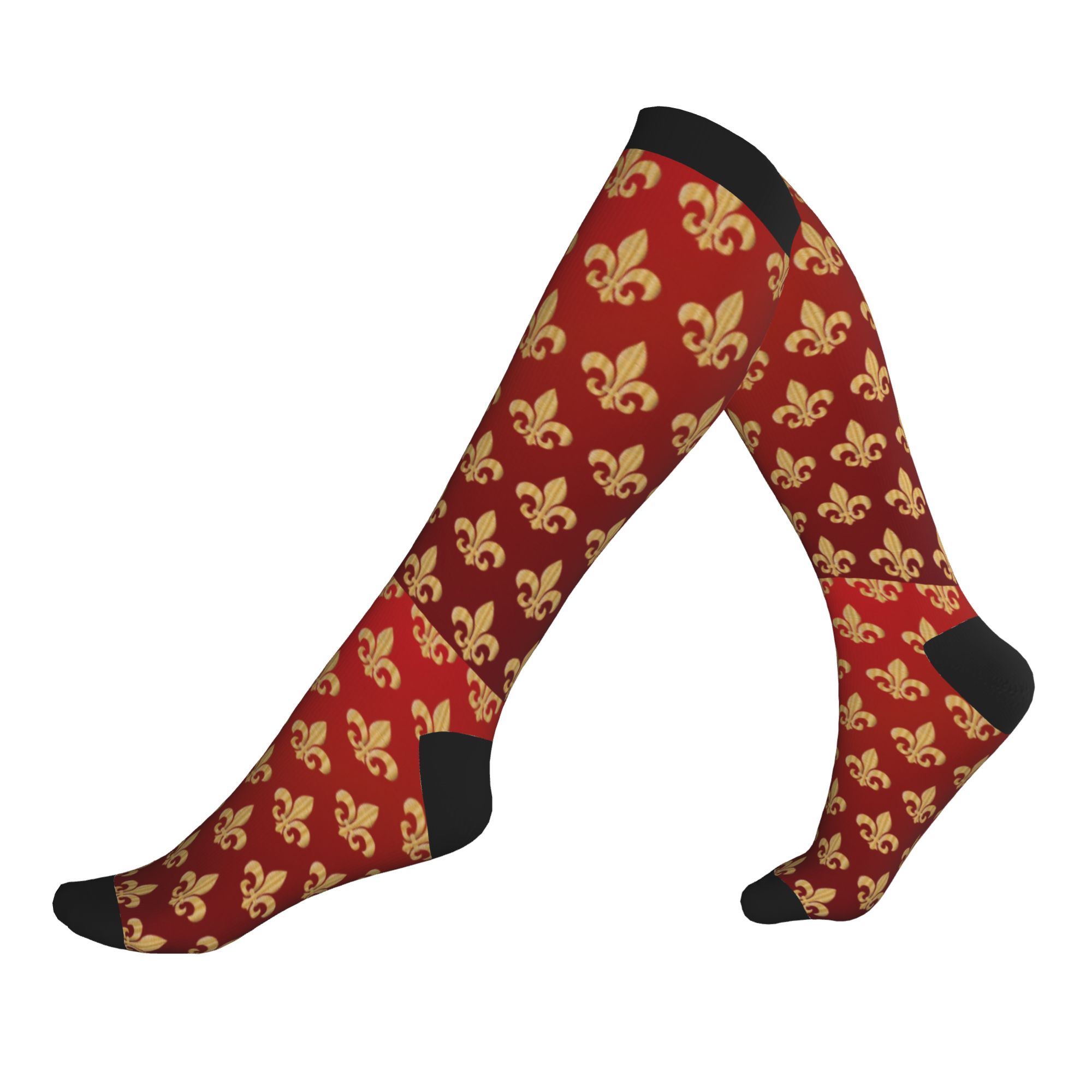 Men's Red and Gold Fleur-De-Ly - 3D Printing Gold recension och pris