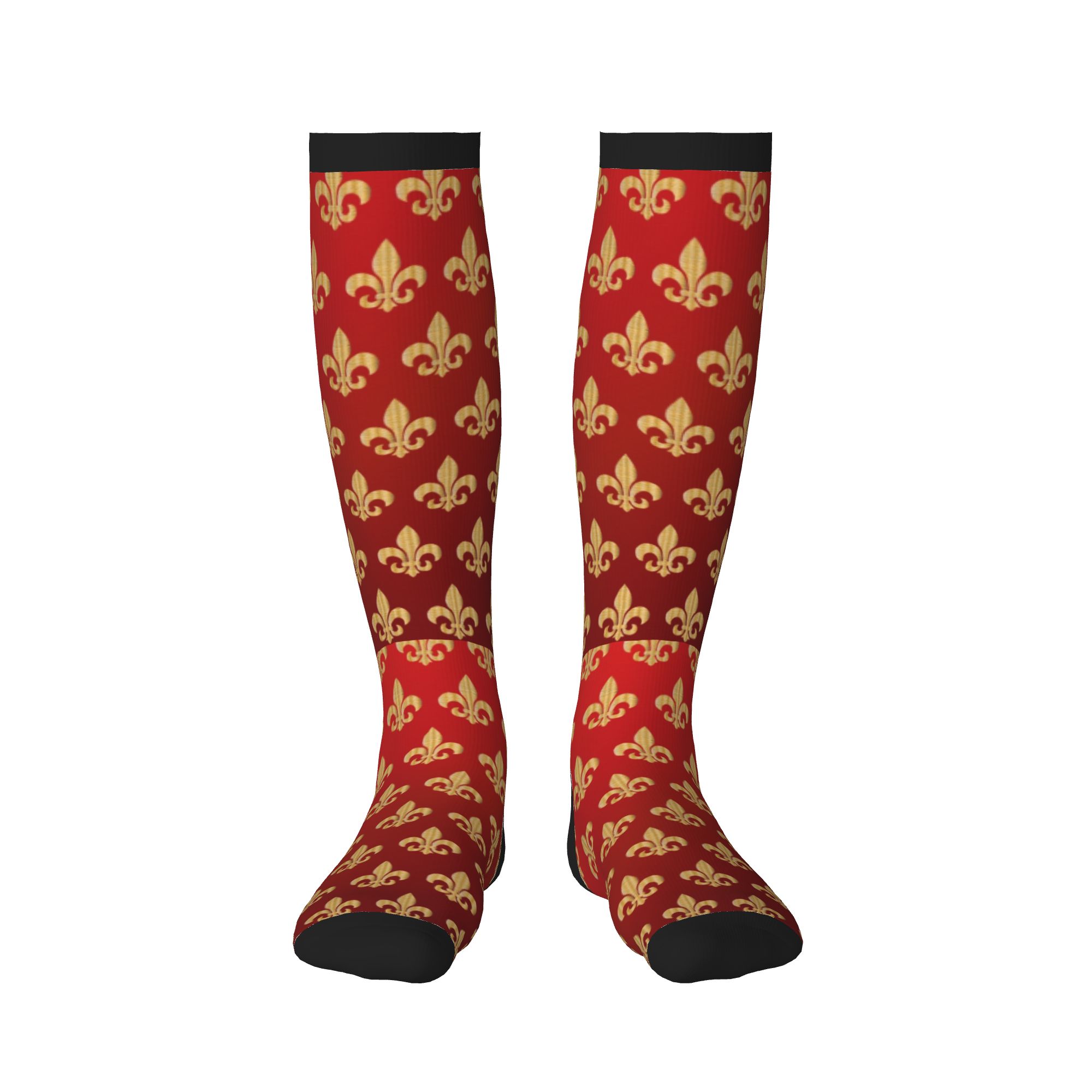Men's Red and Gold Fleur-De-Ly - 3D Printing Gold recension och pris
