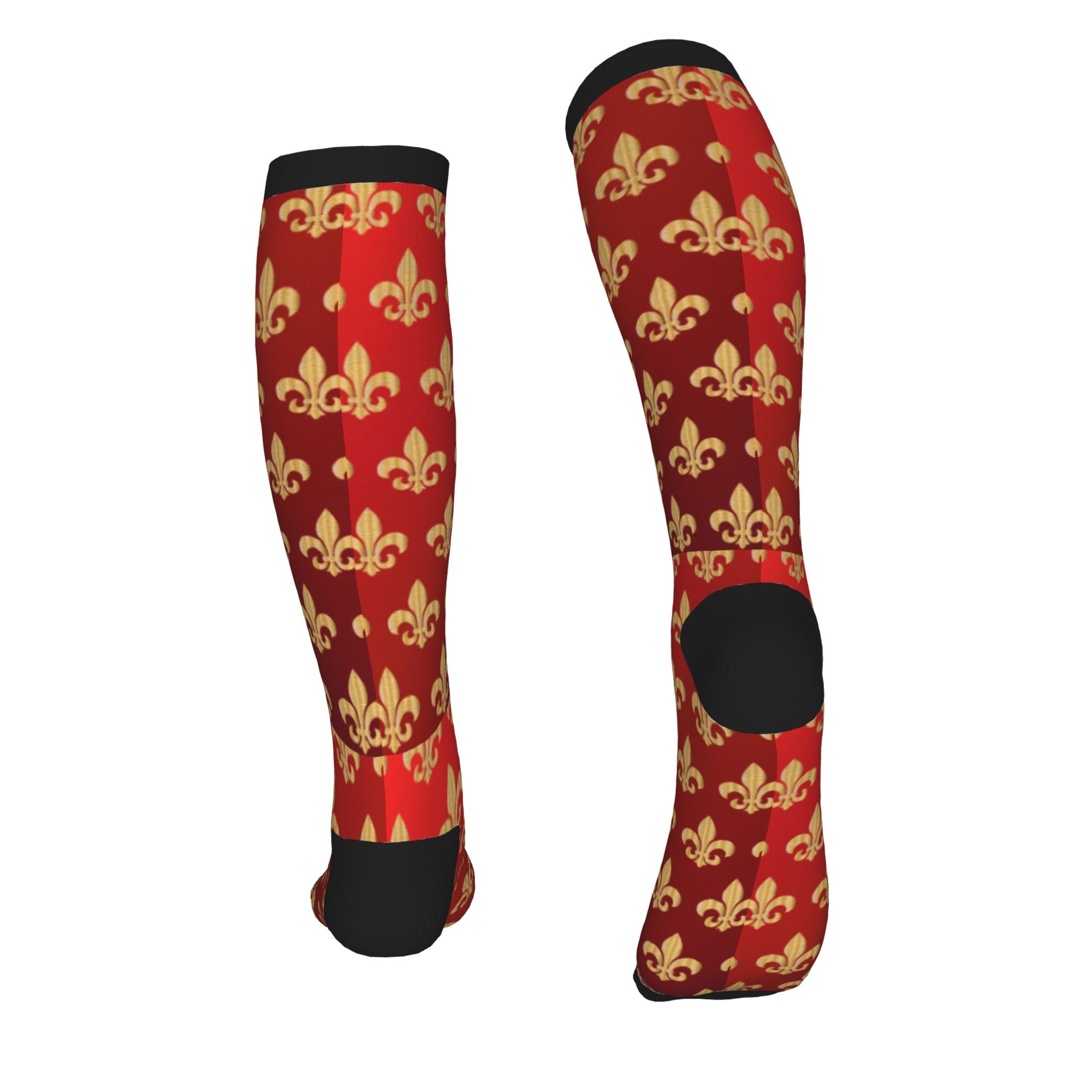 Men's Red and Gold Fleur-De-Ly - 3D Printing Gold recension och pris
