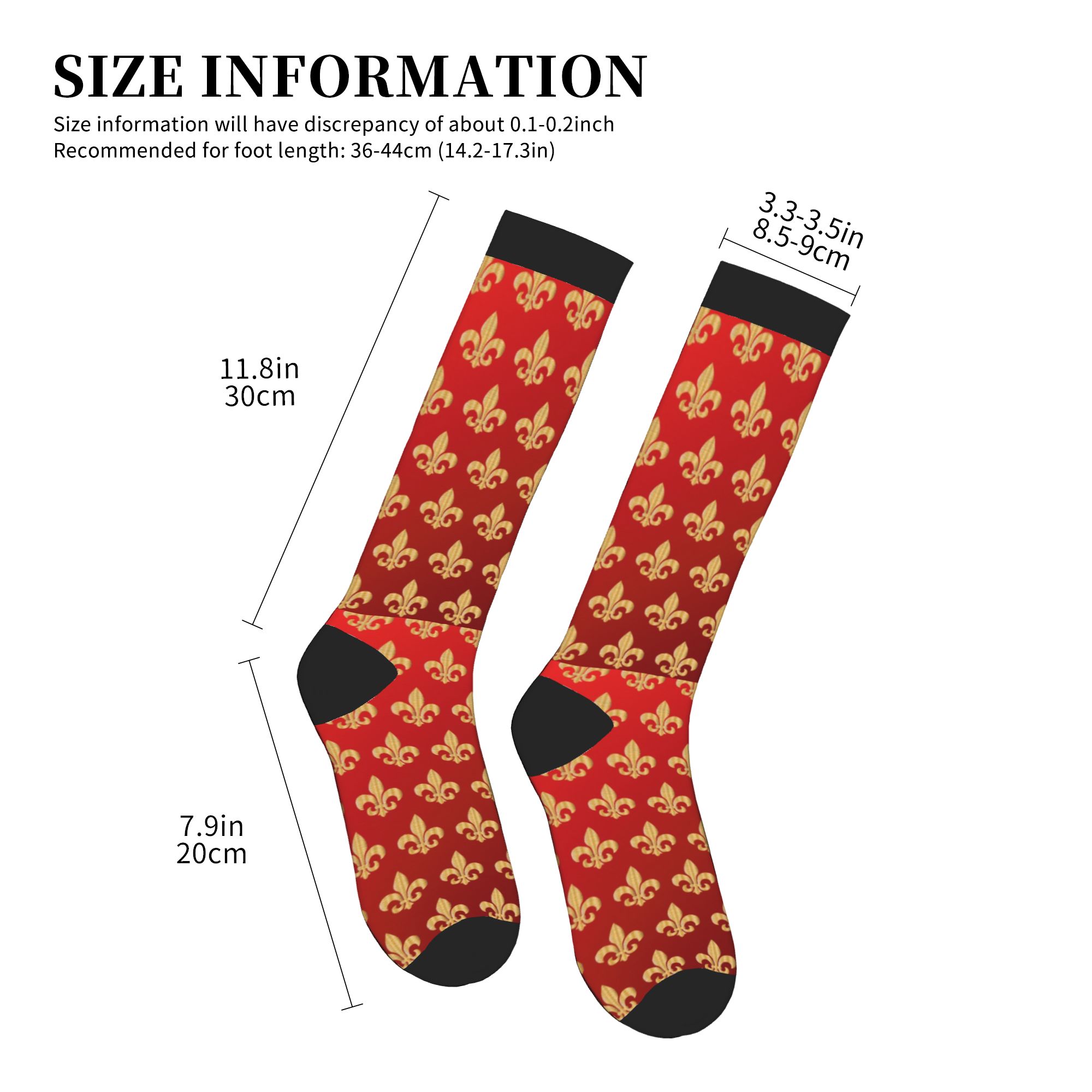 Men's Red and Gold Fleur-De-Ly - 3D Printing Gold recension och pris