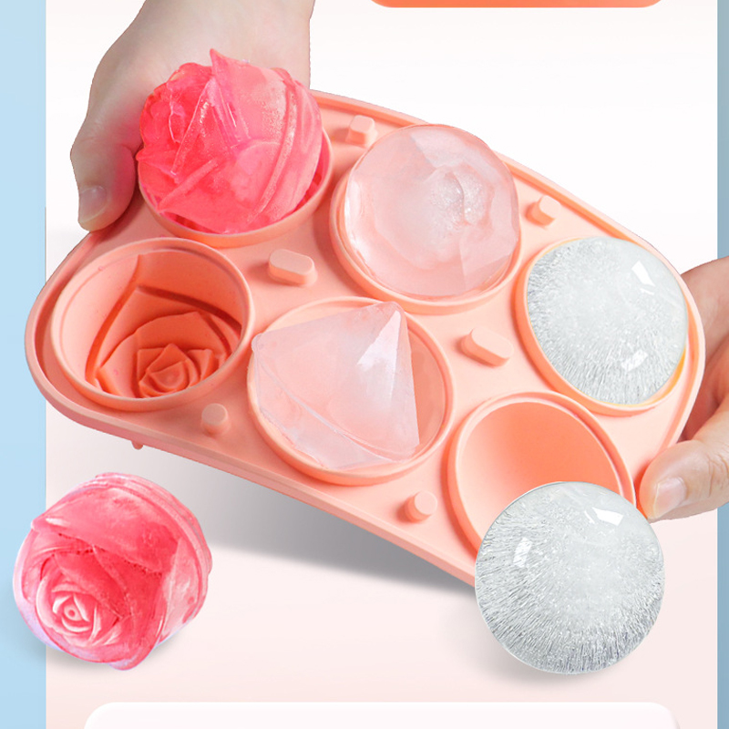 3D Rose Diamond Round Ice Cube - 3D Printing With Silicone recension och pris