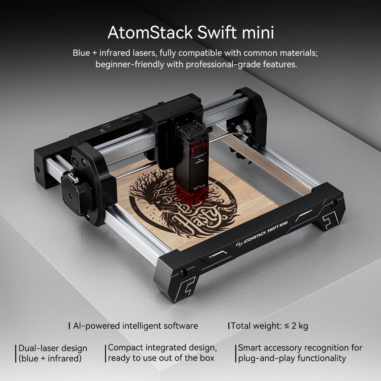 ATOMSTACK Swift Mini Laser Eng - 3D Printing Online Service recension och pris
