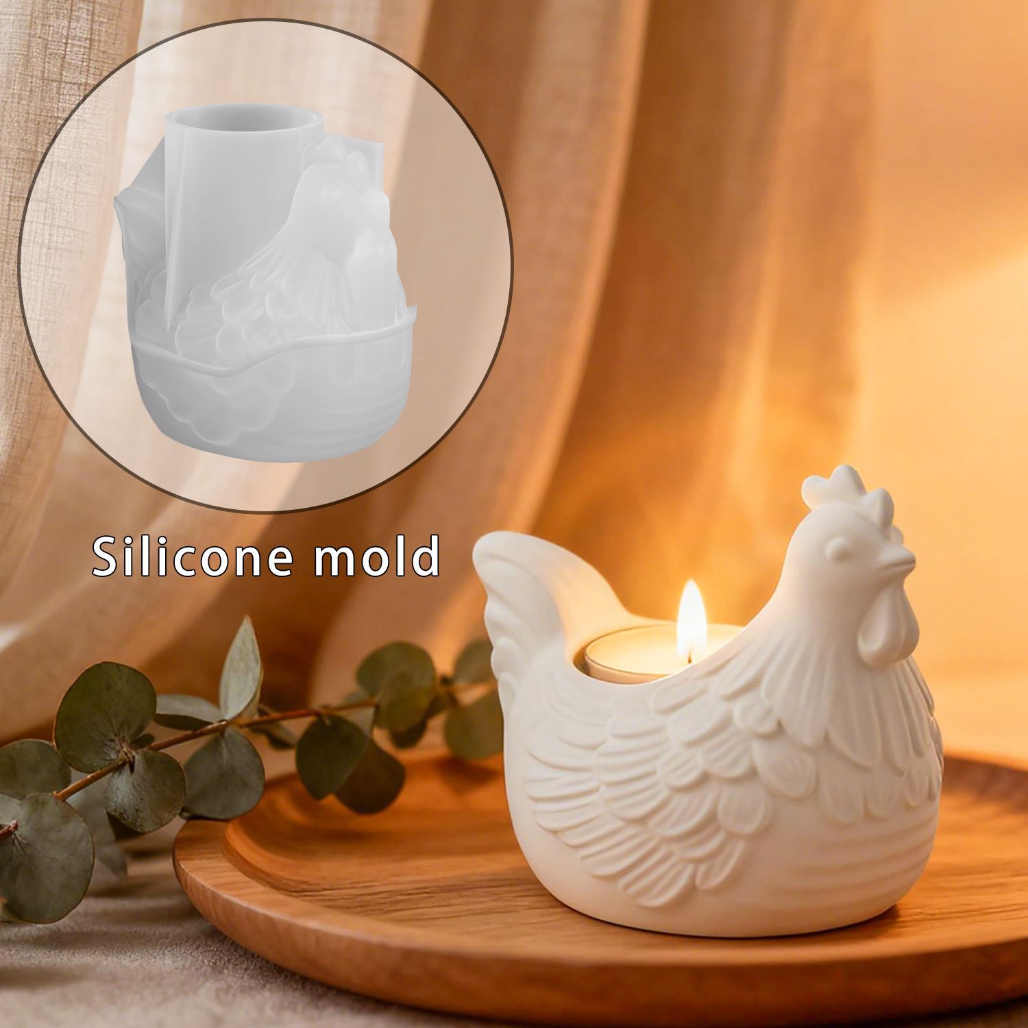 DIY 3D Little Chicken Candle H - 3D Printing With Silicone recension och pris