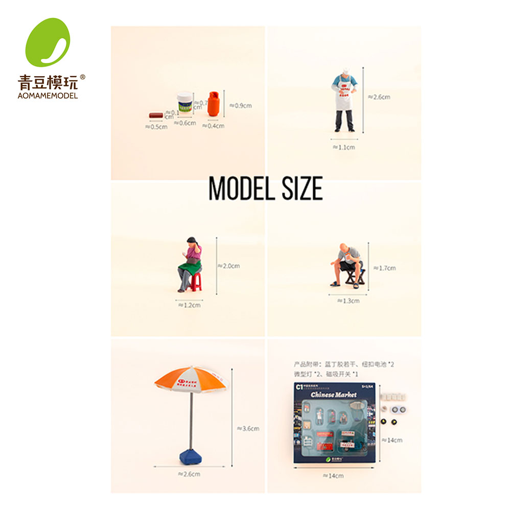 1/64 Night market s Model Kit- - 3D Printing Ultem recension och pris