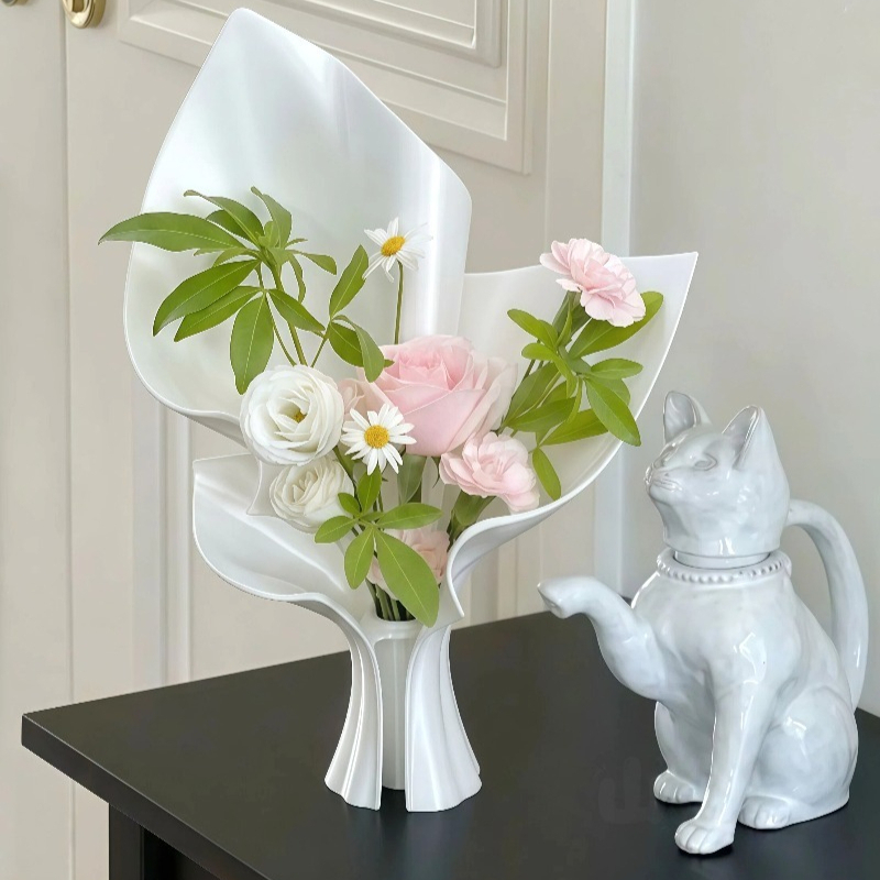 Minimalist White Ceramic Vase  - 3D Printing Vase recension och pris