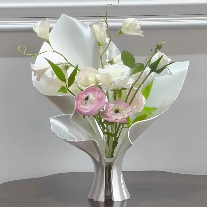 Minimalist White Ceramic Vase  - 3D Printing Vase recension och pris