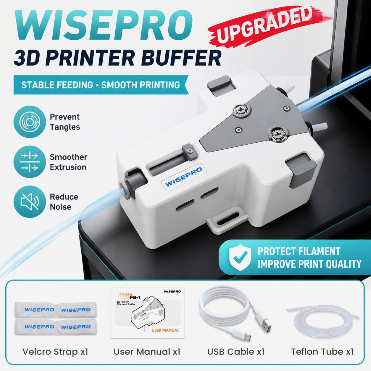 WISEPRO 3D Printer Filament Ta - Pla Filament 1.75Mm recension och pris