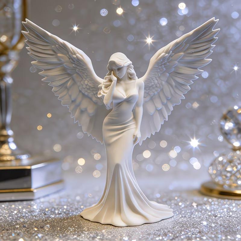 New·3D Printed Praying Angel S - 3D Printing Gold recension och pris