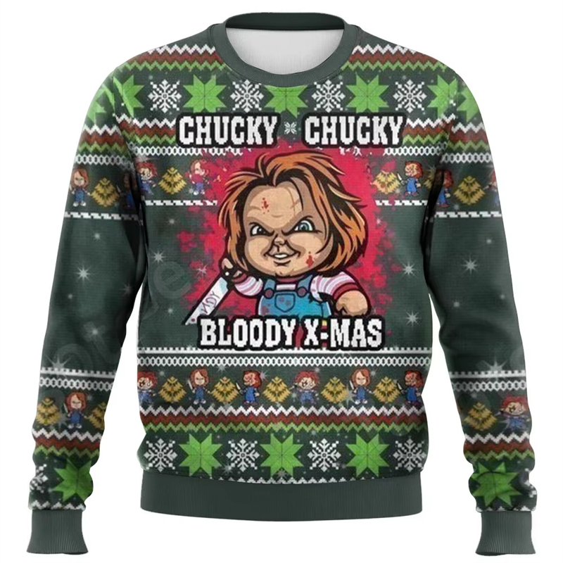 Fashion Chucky Graphic Ugly Ch - 3D Printing Xmas recension och pris