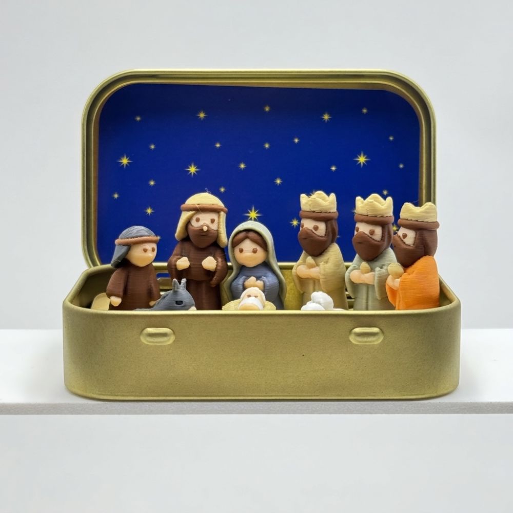 Metal Tin Box Mini Christmas T - 3D Printing Xmas recension och pris