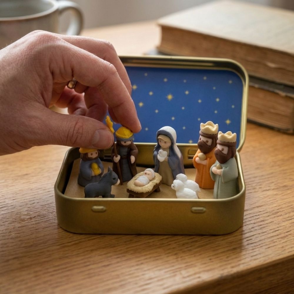 Metal Tin Box Mini Christmas T - 3D Printing Xmas recension och pris