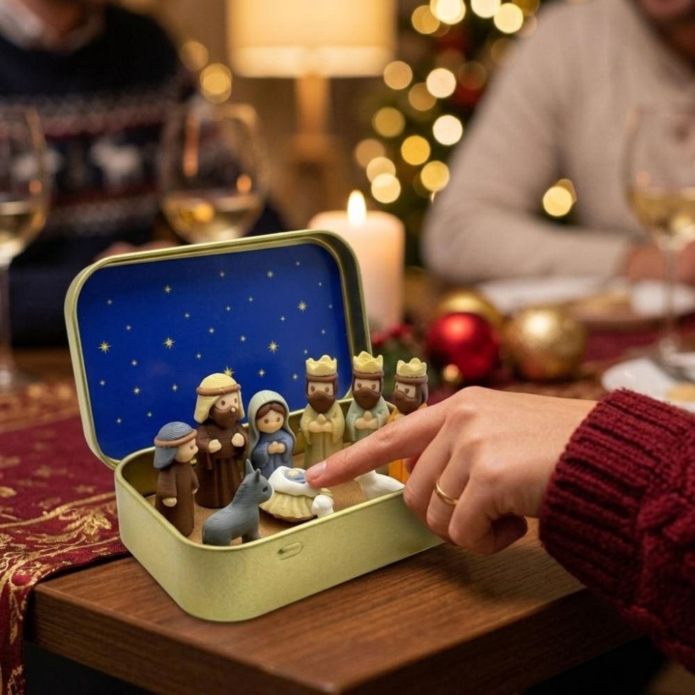 Metal Tin Box Mini Christmas T - 3D Printing Xmas recension och pris