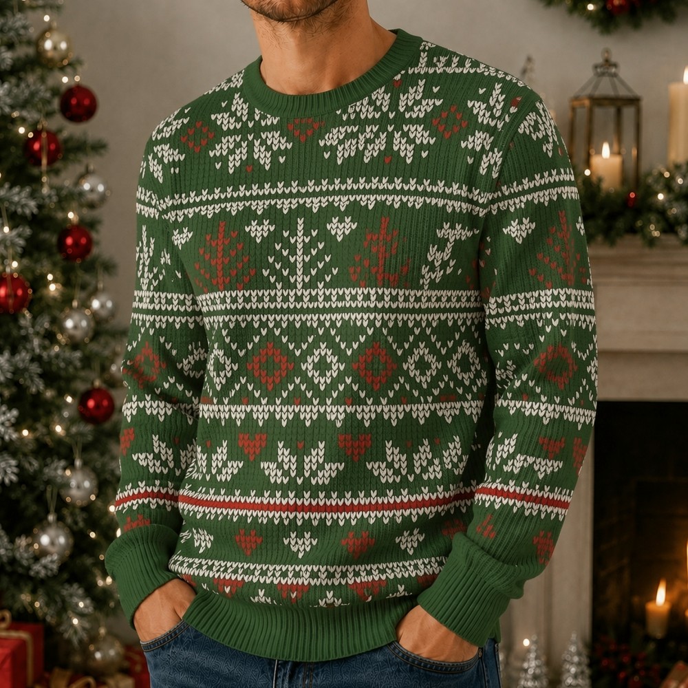 Unisex Christmas Sweater Reind - 3D Printing Xmas recension och pris
